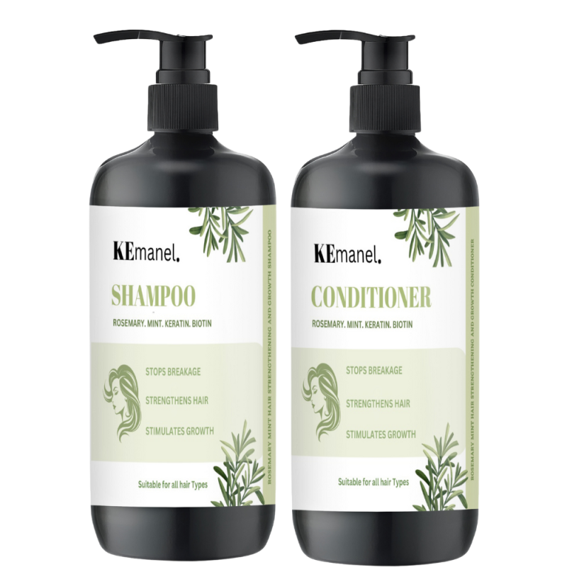 Rosemary Mint Keratin Biotin Hair Shampoo & Conditioner Bundle